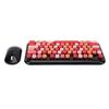 USB Keyboard Mouse 2.4GHz Wireless Ergonomic Retro 75 Keys Full Size Gaming Keyboard Mouse Set for Computer Laptop