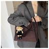 Retro Suede Versatile Shoulder Tote - High-End Fashionable Large Capacity Bag