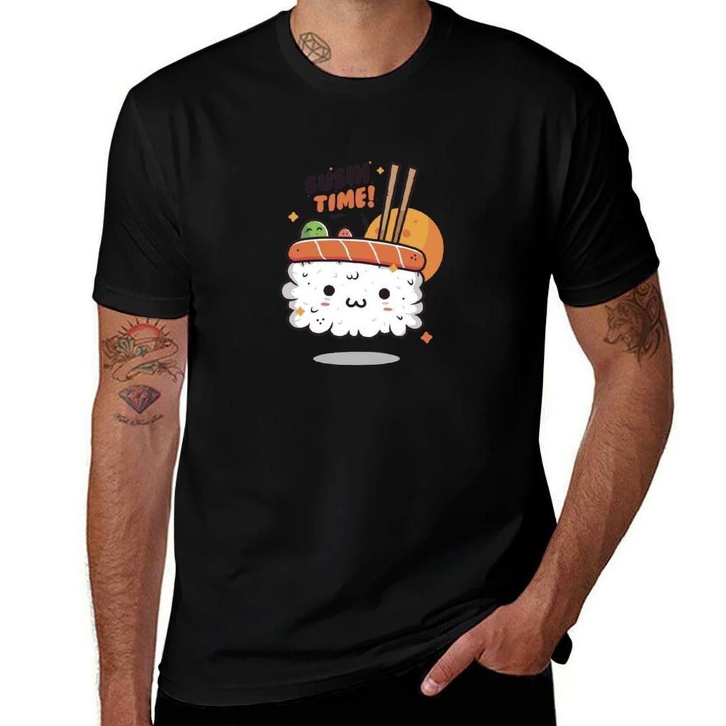 Sushi Time Tshirt Comfortable Basic Crew Neck Tee