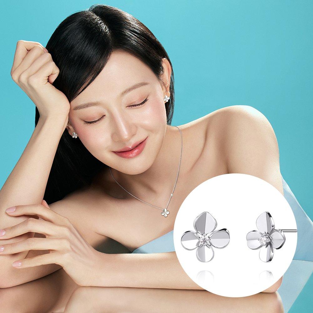 STONEHENGE Love Duet Silver Earrings Sa25A82U