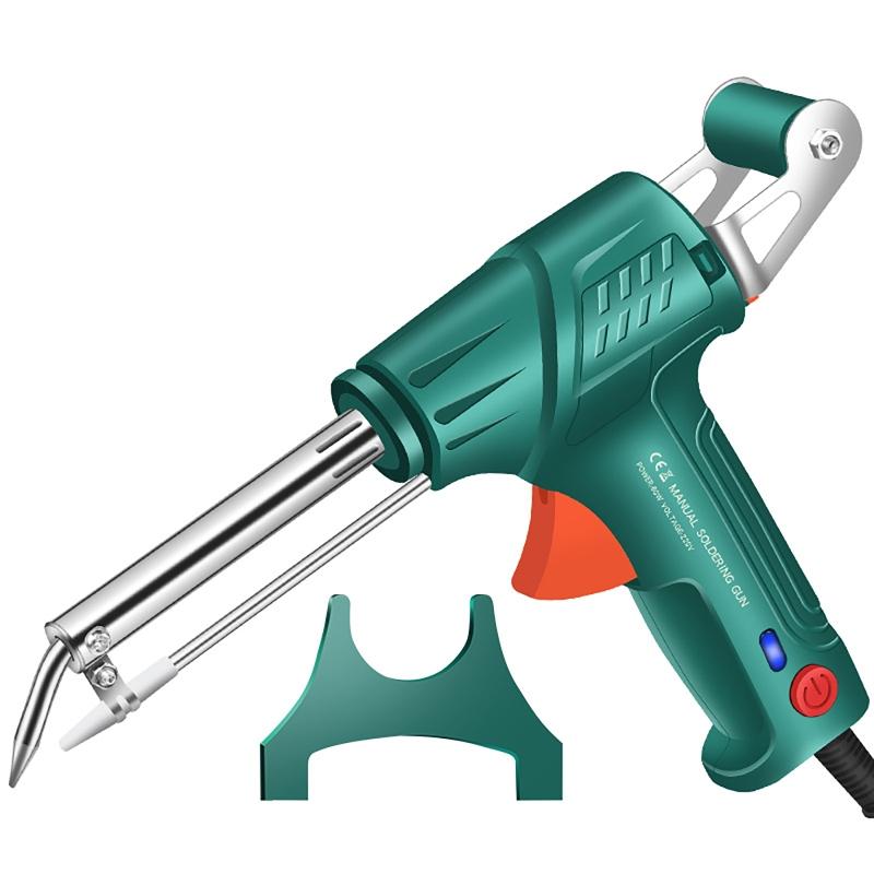110V / 220V 60W Handheld External Heating Soldering Gun with Bracket Electric Soldering Iron Send Tin Gun Welding Repair Tool
