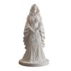 3D Printed Witch Statue, European Style Mysterious Witch Figurine with Fine Texture & Stable Base, Compact Desktop Ornament for Study Bedroom