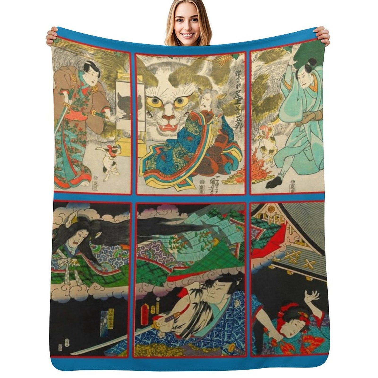 The Cat Stone Monster 2 Throw Blanket Mens Soft Warm Throw Blanket for Couch 102x76cm(40x30in)
