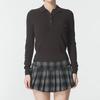 Under Armour Breathable Solid Color Long Sleeve Polo Shirt Women Tops 6005630-246