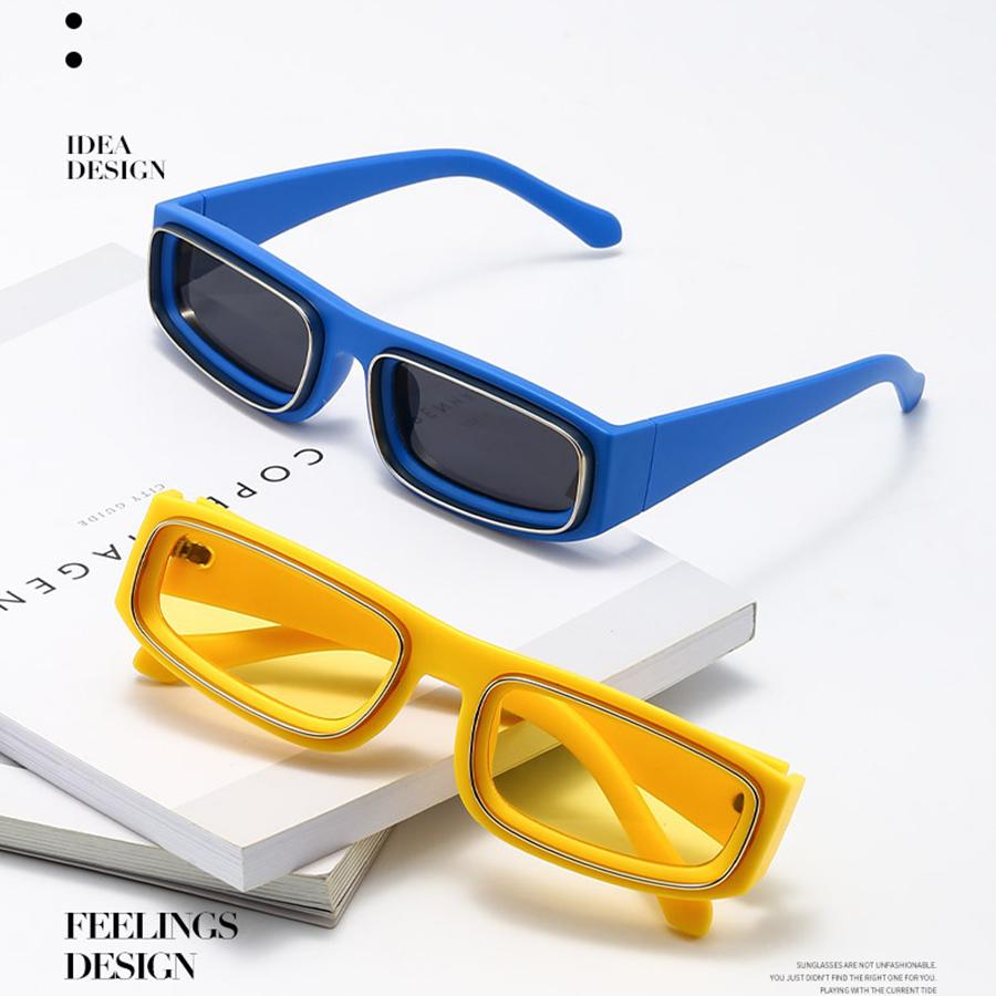 Fashionable Sunglasses Small Frame Square Shaped Glasses Non-Polarized Fashion Accessory 