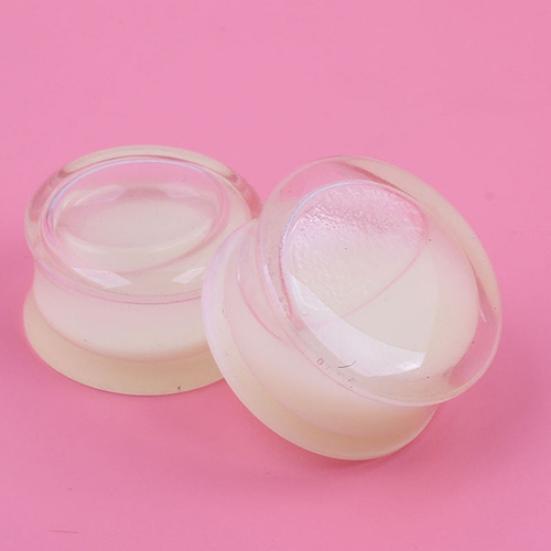 Unisex Glow In the Dark Double Flared Saddle Ear Gauge Plug Body Piercing