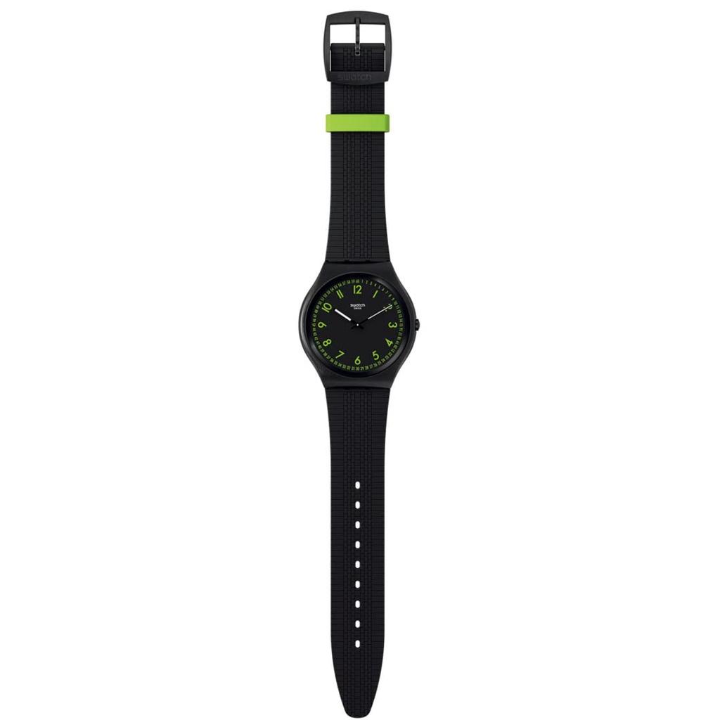 Swatch Brushed Green The January Collection Black Watch, SS07B108,