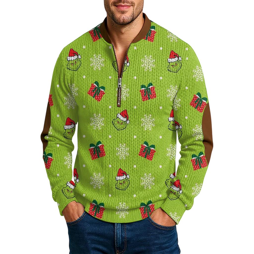 Men'S Outdoor Zipper Long Sleeved Sportswear Casual Sweatshirt