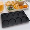 8-Hole Egg Burger Machine Rust Proof Grilled Sausage Pan Reusable Meat Fryer Plate for Homemade French Bread Pan