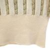 Yves Saint Laurent 90s Old Striped Pattern Long Sleeve Sweater Beige Knit Women Used