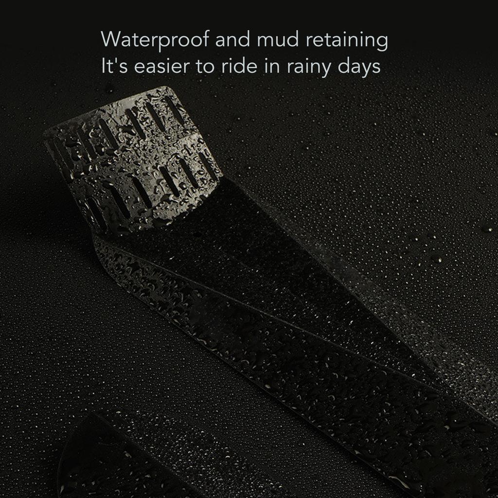 2pcs Bicycle Fenders PP Waterproof Rollable Bike Front Rear Mudguard for Folding Mountain Bike Rainy Day