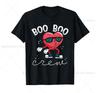 Boo Boo Crew Cute Valentine'S Day Nursing Staff Health Care T-Shirt  Crew School Nurse Valentine’S Day Tee Cotton