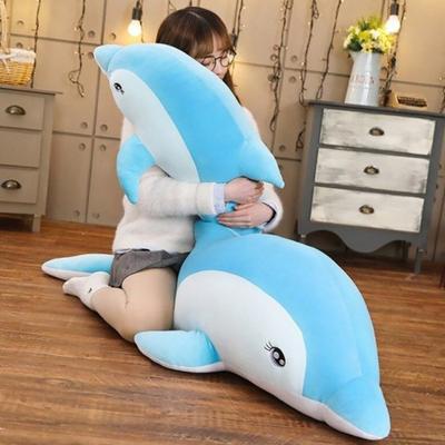 Yousheng Giant Dolphin Plush Toy Soft Large Dolphin Doll Stuffed Sea Animal Hugging Pillow for Boys Girls Sleeping Cushion Gift