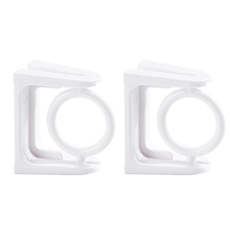 360° Rotatable Retractable Pole Fixator For Non-Drilling Strong Adhesive Hooks Towel Rod Shower Curtain Rod Bracket