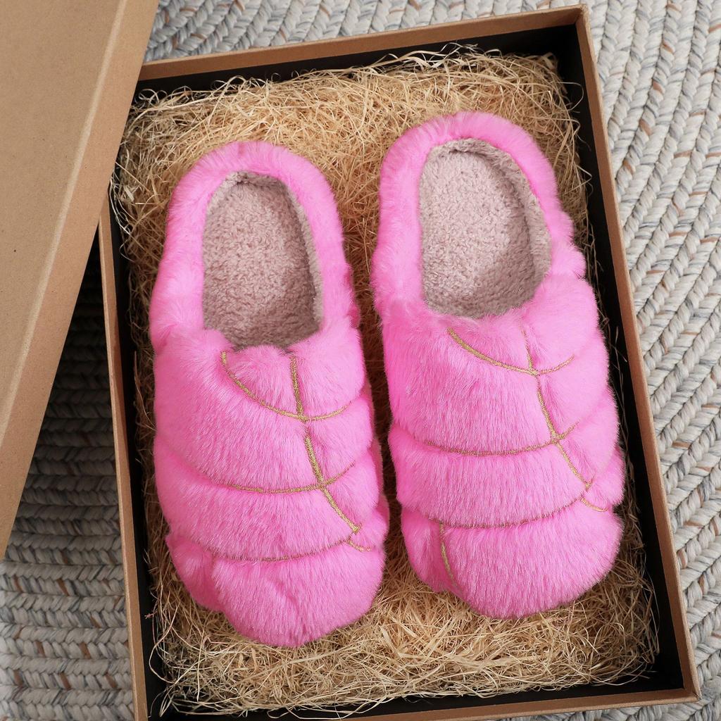 2025 New Christmas Cotton Slippers for Men and Women, Warm and Fashionable Indoor Plush Cotton Slippers for Winter, Couple Style