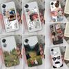 Bara de protecție transparentă a telefonului pentru OPPO A52 A53 A72 A15 A17 AX5S Husă Fashion Sweet Girls imprimată cuplu de silicon moale Husă din spate pentru Oppo Coque Fundas Bumper