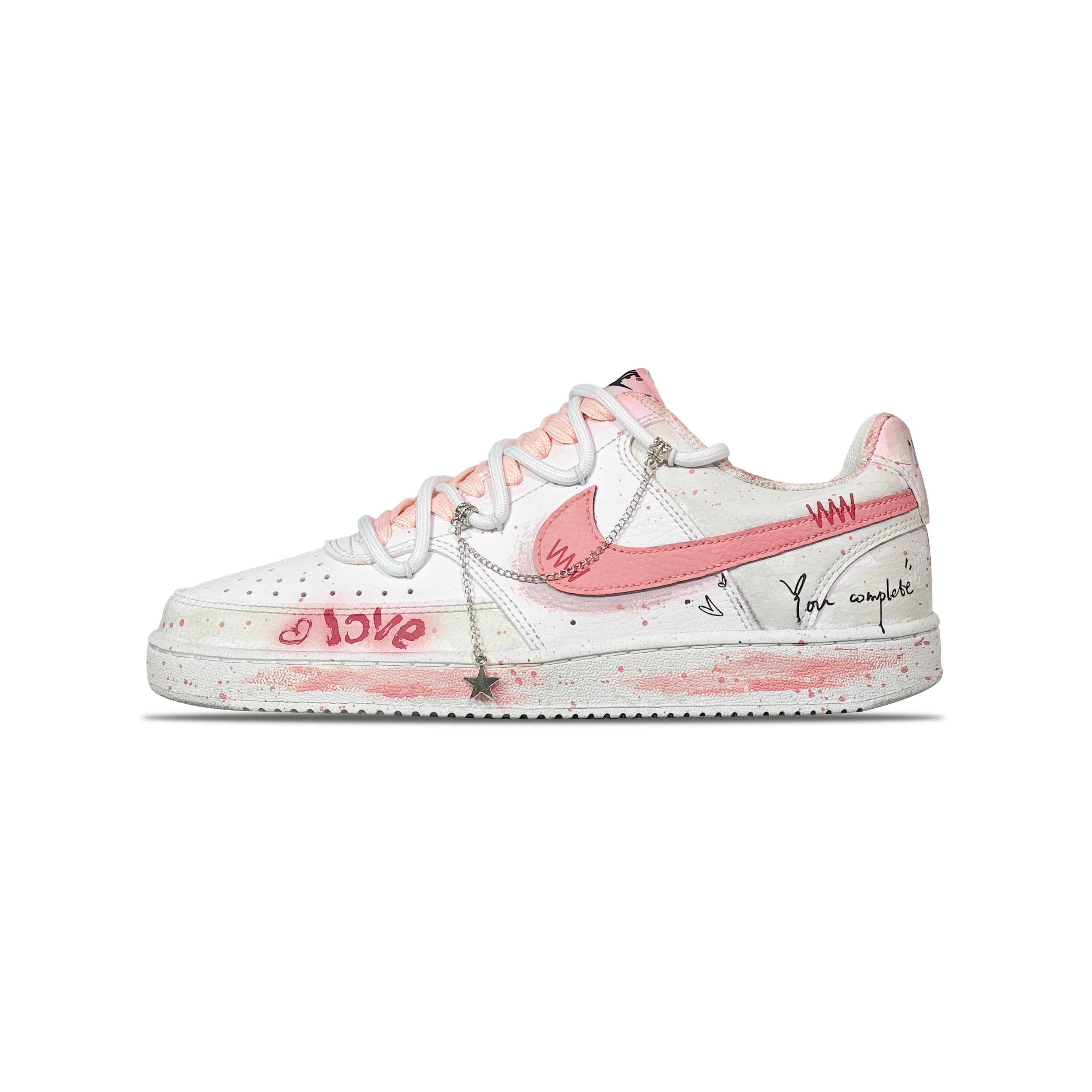 

Nike Court Vision 1 Slip Resistant Abrasion Resistant Low top Skateboard Shoes Men s Pink White DH2987-101(TeamEight-) 44