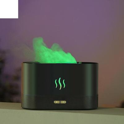 USB Flame Air Diffuser Ultrasonic Air Humidifier Cold Mist Maker LED Essential Oil Diffuser Lamp