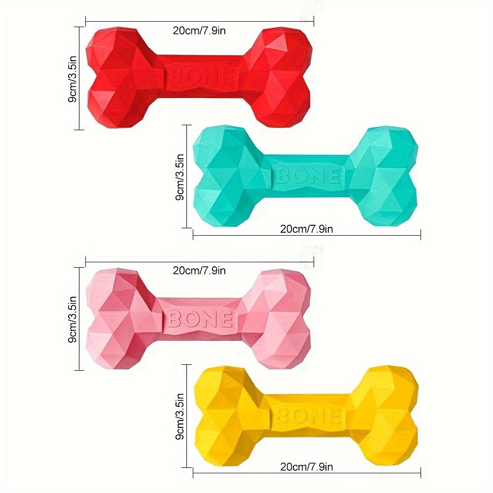 Zabawka dla psa z kauczuku naturalnego w kształcie kości, nietoksyczna i trwała, z powolnym karmieniem i funkcją czyszczenia zębów dla dużych psów