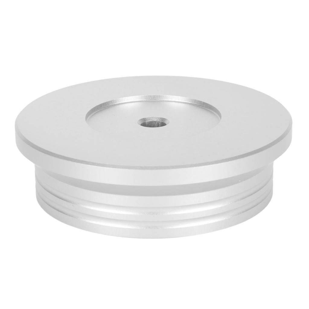 HiFi Schallplattenstabilisator Aluminiumlegierung Universelle Plattenspieler Gewichtsklemme für LP Schallplatte Silber