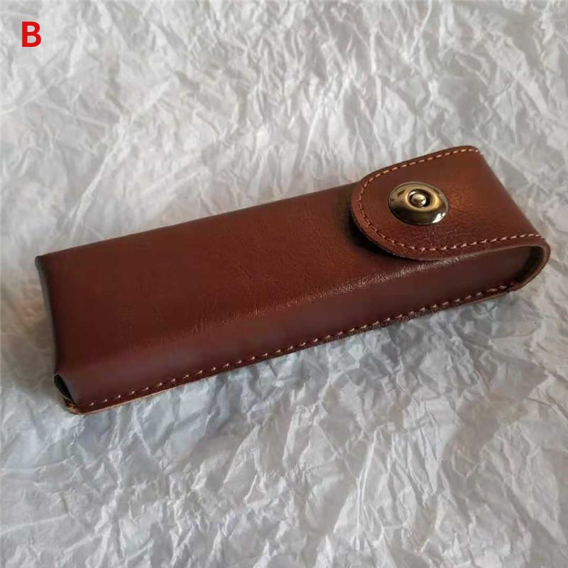 Classic Leather Presbyopic Glasses Case Women Elegant Leather Glasses Box Suitable for Narrower Glasses