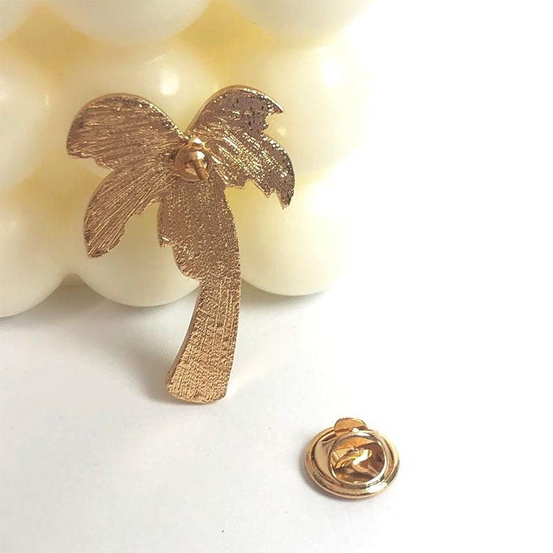 European & American Summer-Style Coconut Tree Brooch Pin