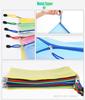 MerryNine Zipper Pouch Document Bags 30 Letter Size Waterproof Document Pouches School Cross Stitch Organizer (5 Colors, Packs), (for Supplies),