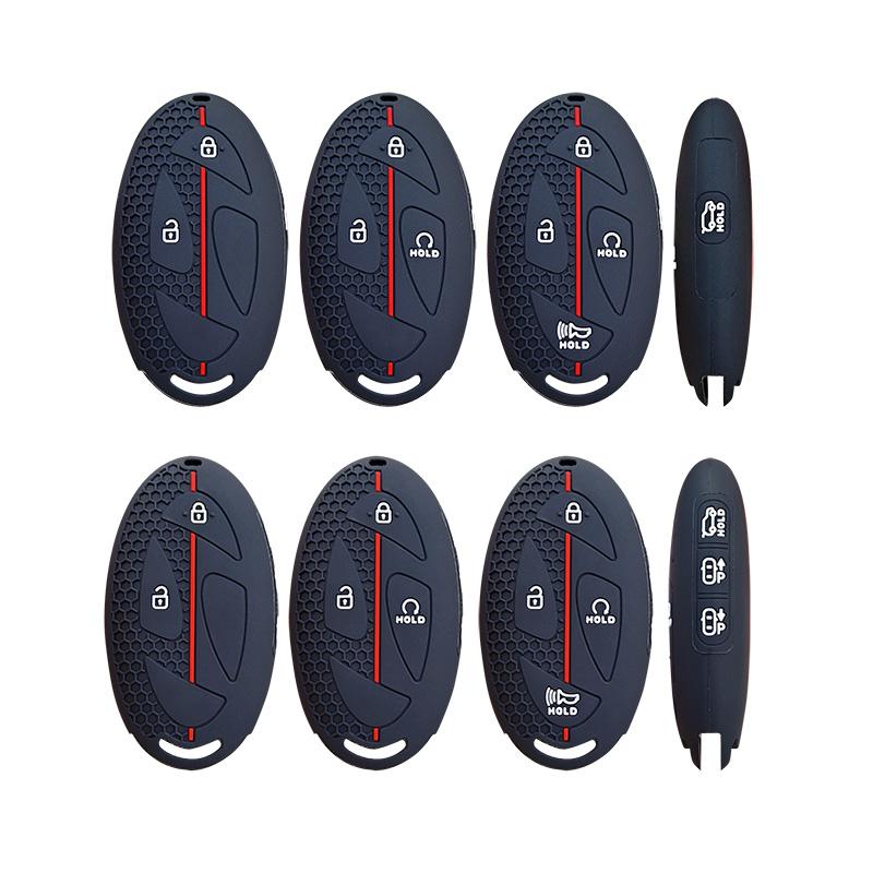 

Soft Rubber Silicone Car Key FOB Protection Skin Cover Case for Hyundai Grandeur GN7 Kona Ev 2023 2024 Smart Romote Accessories
