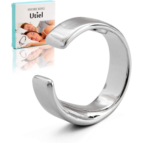 

Recommended by Sleep Experts: Utiel Anti-Snoring Ring, Birthday Gift, Improves and Reduces Snoring, Sleep Aid, Easy to Wear, Interchangeable Sizes (Sm