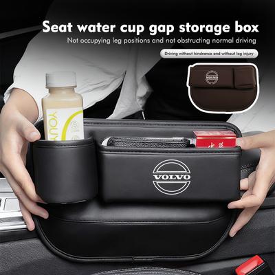 Organizador de Espacio para Asiento de Coche Caja de Almacenamiento para Llaves Tarjeta Portavasos Soporte para Teléfono Para V60 V50 V40 S80 S60 S90 C40 XC40 V70 XC70 XC60 XC90
