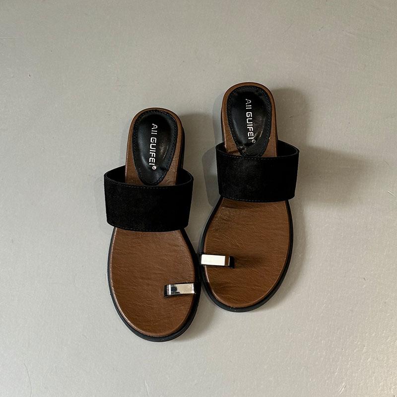 

Мода Мода Металл Женские Балетки Тапочки Сандалии Круглый Носок Женские Летние Пляжные Балетки Шлепанцы Тапочки Обувь Для Женщин Шлепанцы 35 чёрный