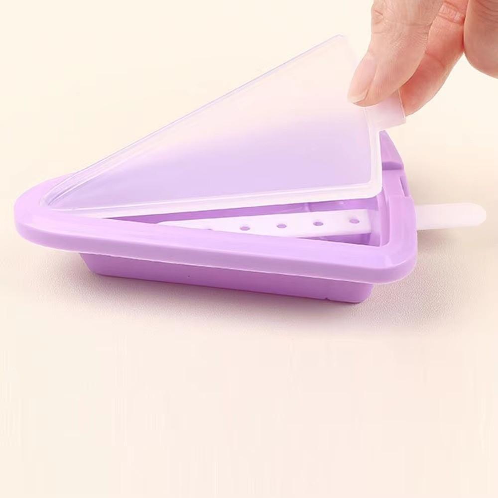 5Pcs Reusable Ice Cream Making Tools Silicone Ice Lolly Mold Household Popsicle Moulds