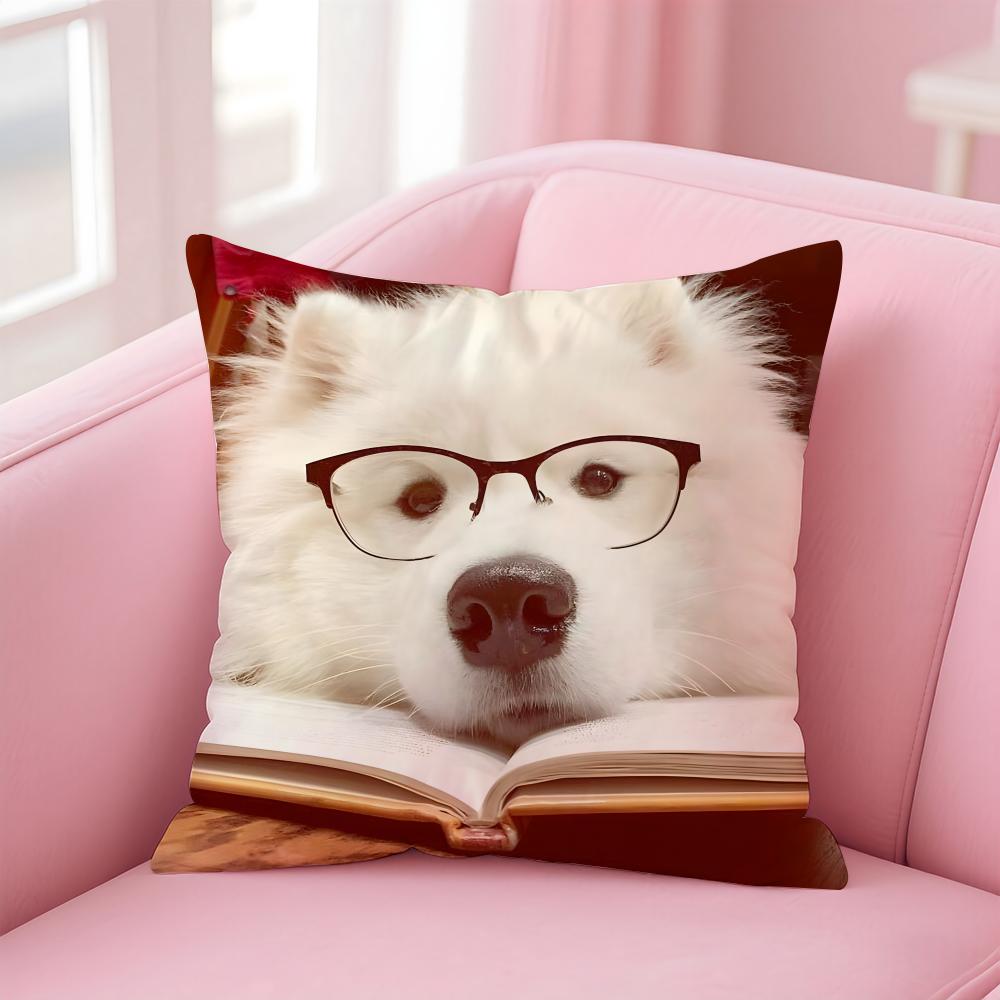 NICE CUTE Labrador Retriever dog Cushion Cover Pillow Case Soft Friendly Fabric  Concealed Zipper