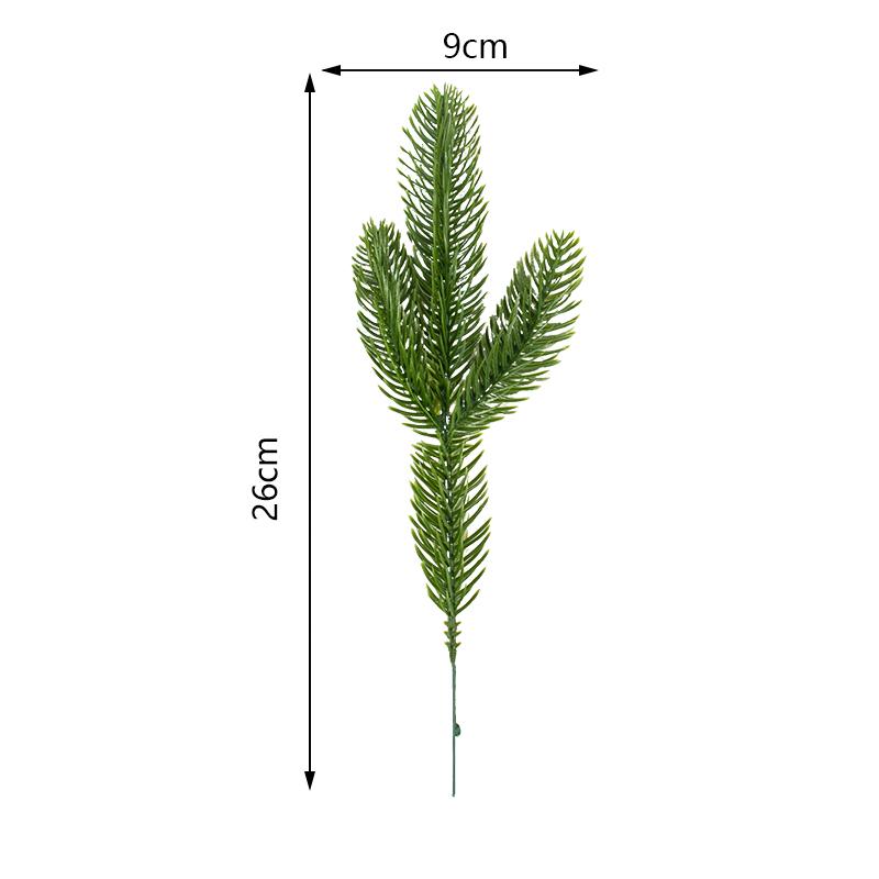 10pcs Christmas Fake Plants Pine Branches Christmas Decoration Artificial Pine Needles Wreath For Xmas Home Decor New Year Gifts