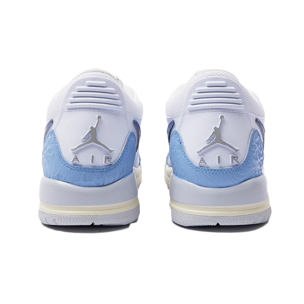 Jordan Legacy 312 Cushioning Slip Resistant Low top Vintage Basketball Shoes GS Blue White HJ3483-101(Team15-)