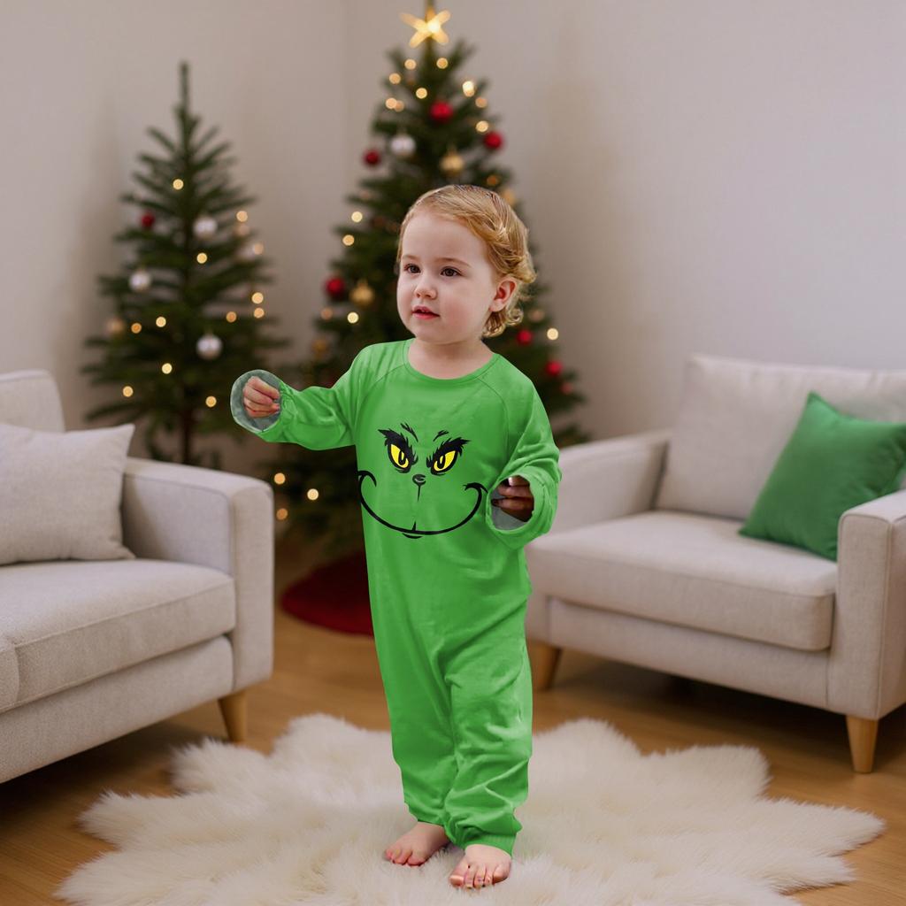 Passende Familiensets mit Weihnachtsmotiven, Langarmshirts und Hosen
