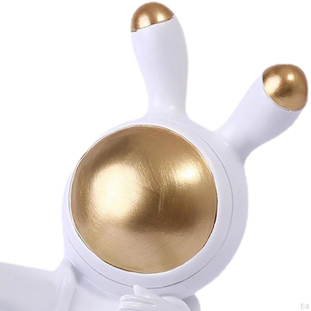 Statue Bunny Figurine Animal Sculpture Resin Craft for Entryway Dining Room Shop