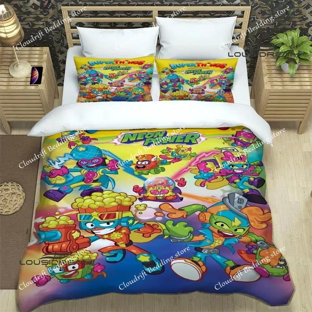 Cute Cartoon Super Zings Bedding Sets Exquisite Bed Supplies Set Duvet Cover Comforter Set Bedding Set Luxury Birthday Gift026