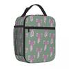 Bestselling Coquette Bows Matte Finish Neoprene Lunch Bag School Break Time Canvas Lunch Bag