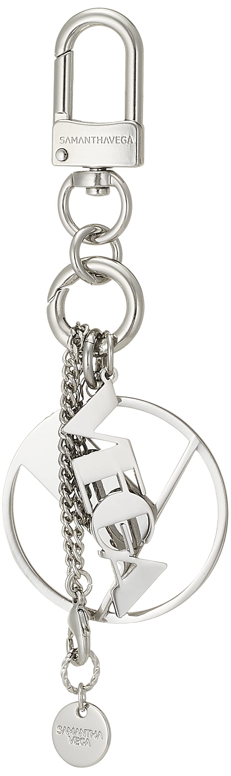 Женский брелок-шарм для сумки Samantha Vega с блочным начальным символом