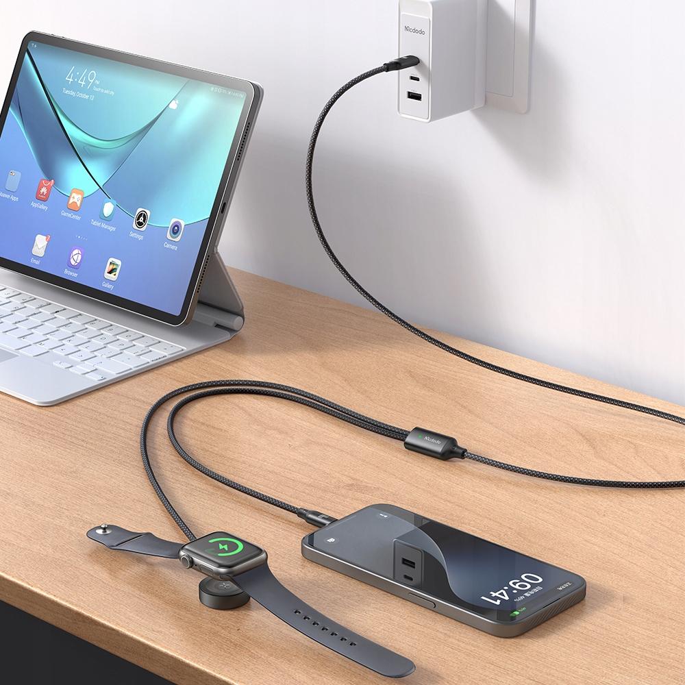 Mcdodo Inductive Charger For Apple Watch 2In1 Cable For Iphone Macbook 60W