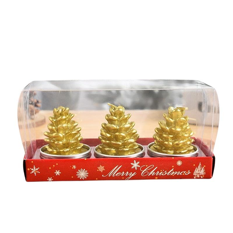 Festive Candle Decoration For Christmas Gifts Hand-painted Design Ideal For Valentine's Day And Proposing