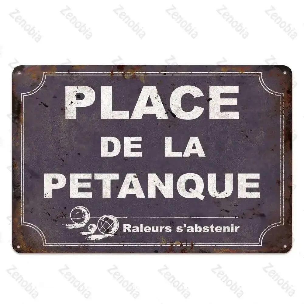 Vintage French Retro Metal Tin Sign Bar Pub Club Wall Decor Iron Painting Decorative Plate 26T0104 26T0104