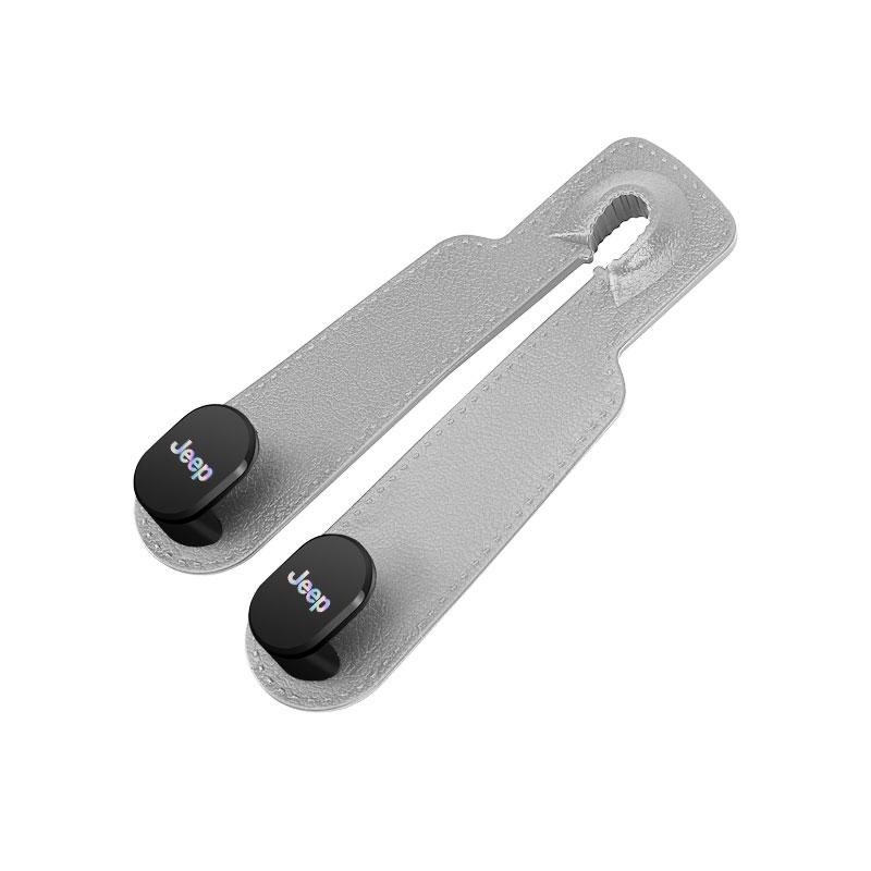 Car Headrest Hook Hanger Seat Back Double Hooks Organizer For Jeep Grand Cherokee Wrangler JK Gladiator Compass Renegade Avenger