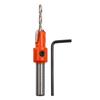 Self Tapping Countersink Drill Bit Screw Taper Hard Alloy Tool Round Shank