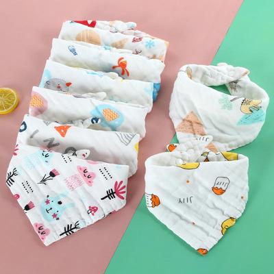 1Pc Baby, Kleinkind Musselin Baumwolle Lätzchen Baby Bandana Lätzchen Dreieck Schal Fütterung Speichel Handtuch Fütterung Sabbern Lätzchen Spucktuch zubehör