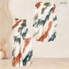 Women Plus Size V Neck Three Quarter Sleeve Printed Blue Flared Top And Flared Pants Two Piece Set