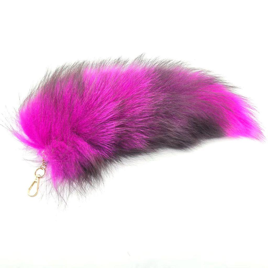 Hänge Nyckelring med Rävsvans & Handväskcharm Tillbehör