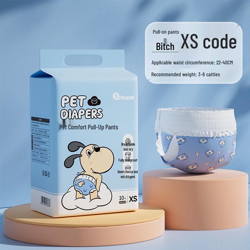 Female Dog Physiological Pull-Up Pants and Male Dog Diapers - Pet Sanitary Napkins for Menstrual Care.