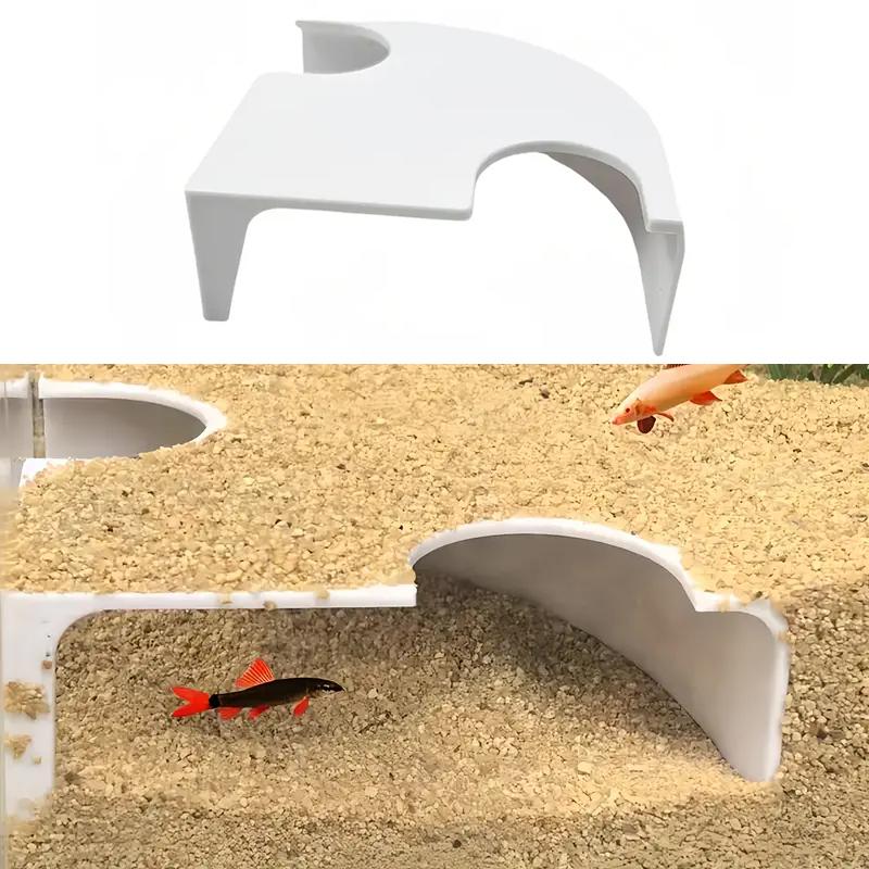 

Fish Tank Bottom Corner Tunnel Ornamental Fish Creative Hideaway For Climbing Pets Underground Cave Suitable For Small Fish Tank